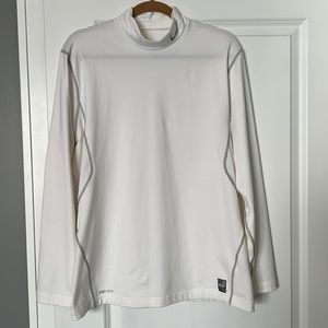 Nike mock turtleneck long sleeve golf shirt.